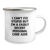 Funny Personal Care Aide Gifts from Friends, Christmas Unique Gifts for Personal Care Aide, Camping Mug with Humor Quote - Image 2